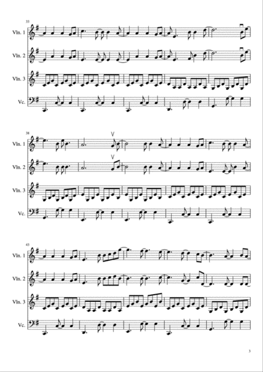 All Of Me String Quartet scores gallery preview page 4
