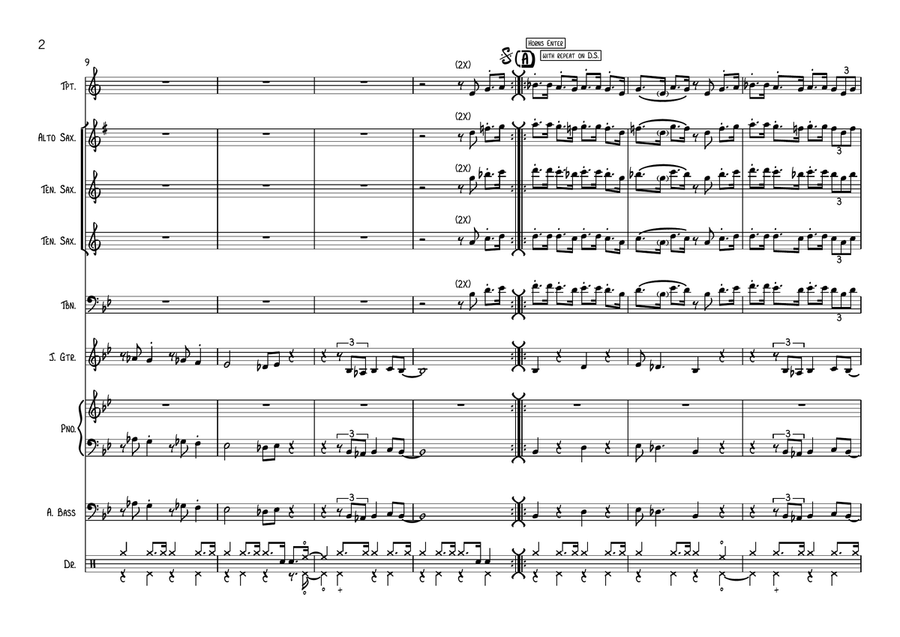 Tom Cat Jazz Ensemble scores gallery preview page 2