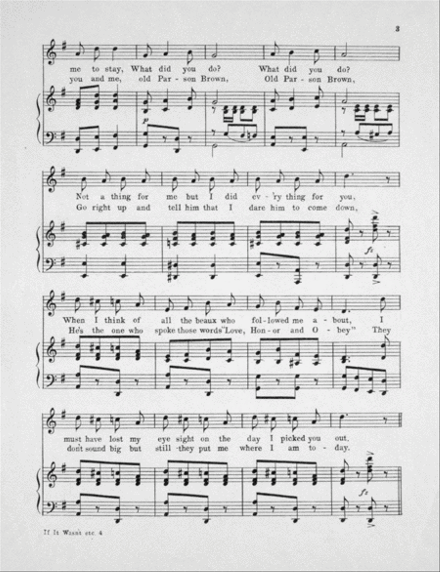 If It Wasn't For You Voice scores gallery preview page 3