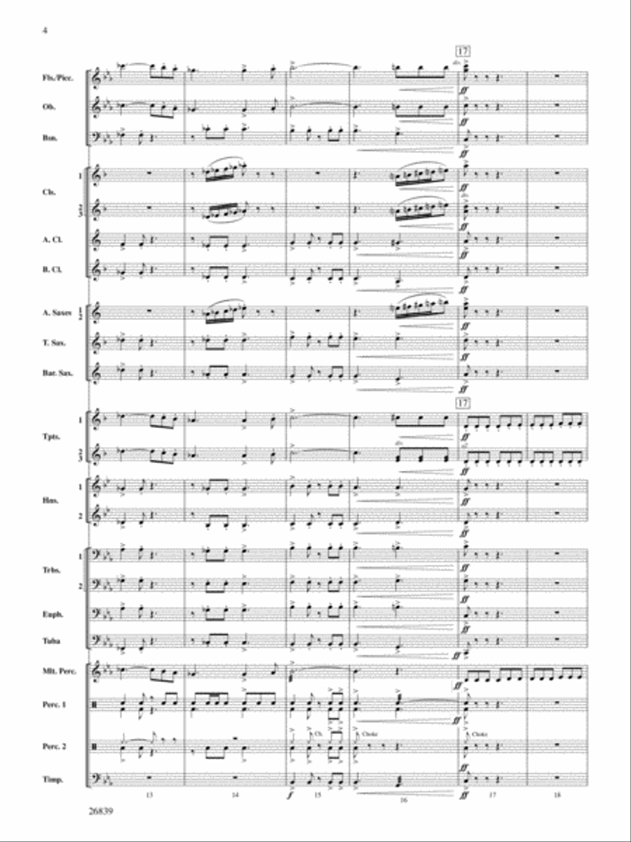 Flourish for Winds: Score Concert Band scores gallery preview page 4