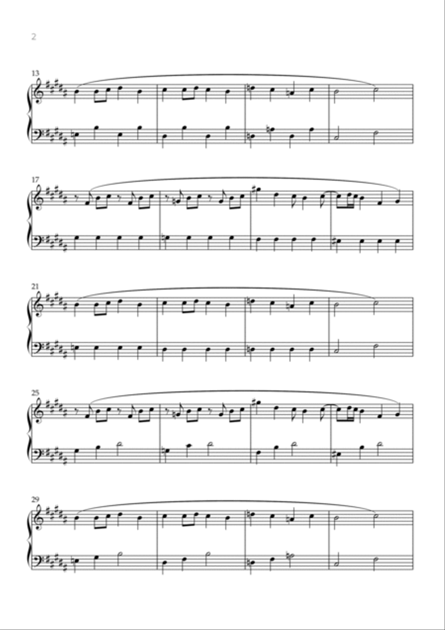 Hopes & Dreams Save The World His Theme Easy Piano scores gallery preview page 2
