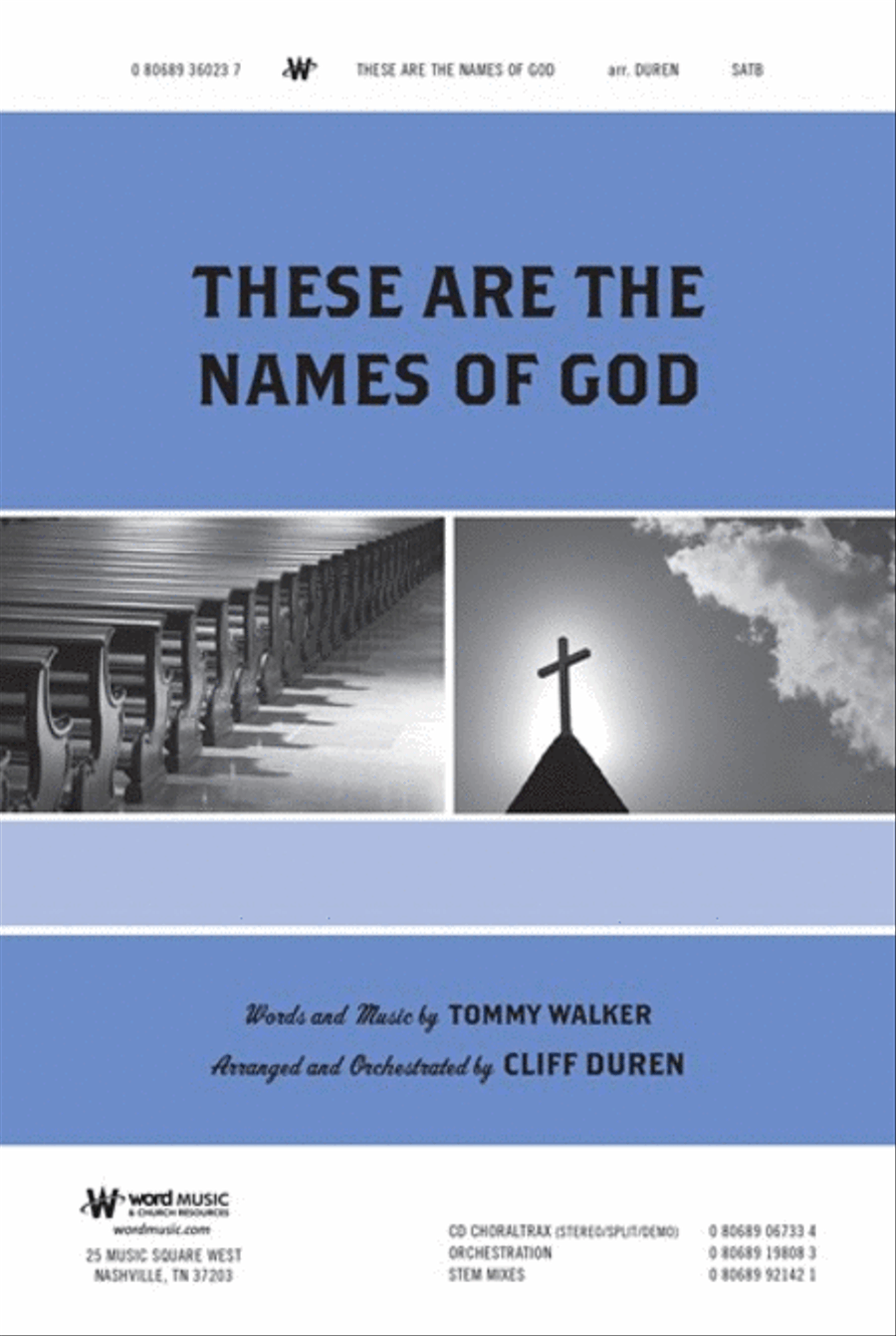 These Are The Names Of God - Anthem Choir scores gallery preview page 1