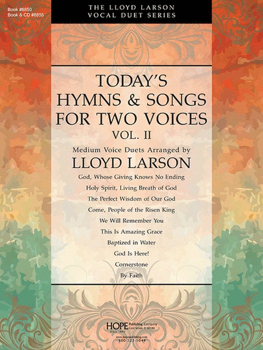 Today's Hymns and Songs for Two Voices, Vol 2