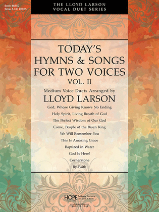 Book cover for Today's Hymns and Songs for Two Voices, Vol 2