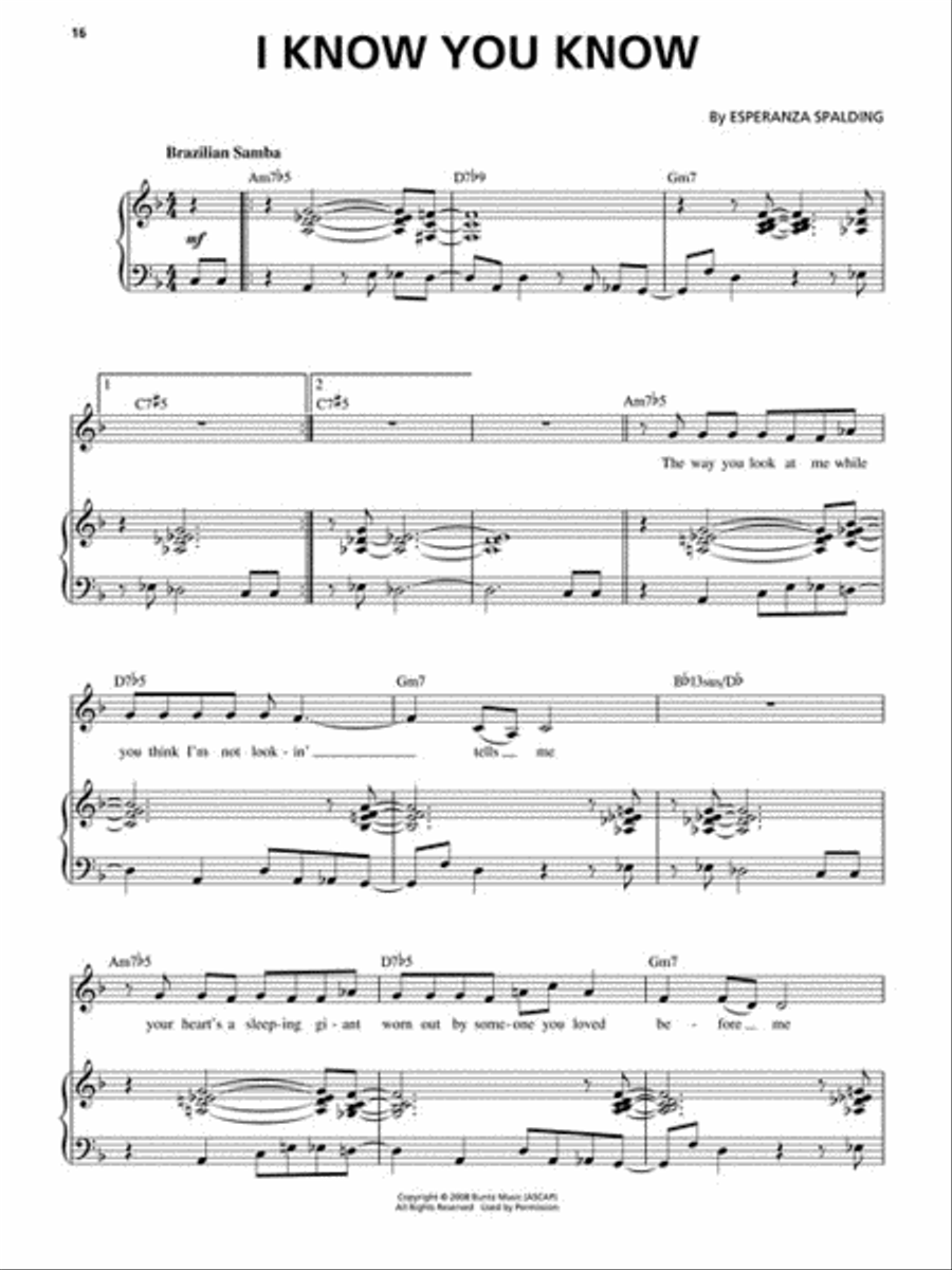 Esperanza Spalding – Esperanza Voice scores gallery preview page 4