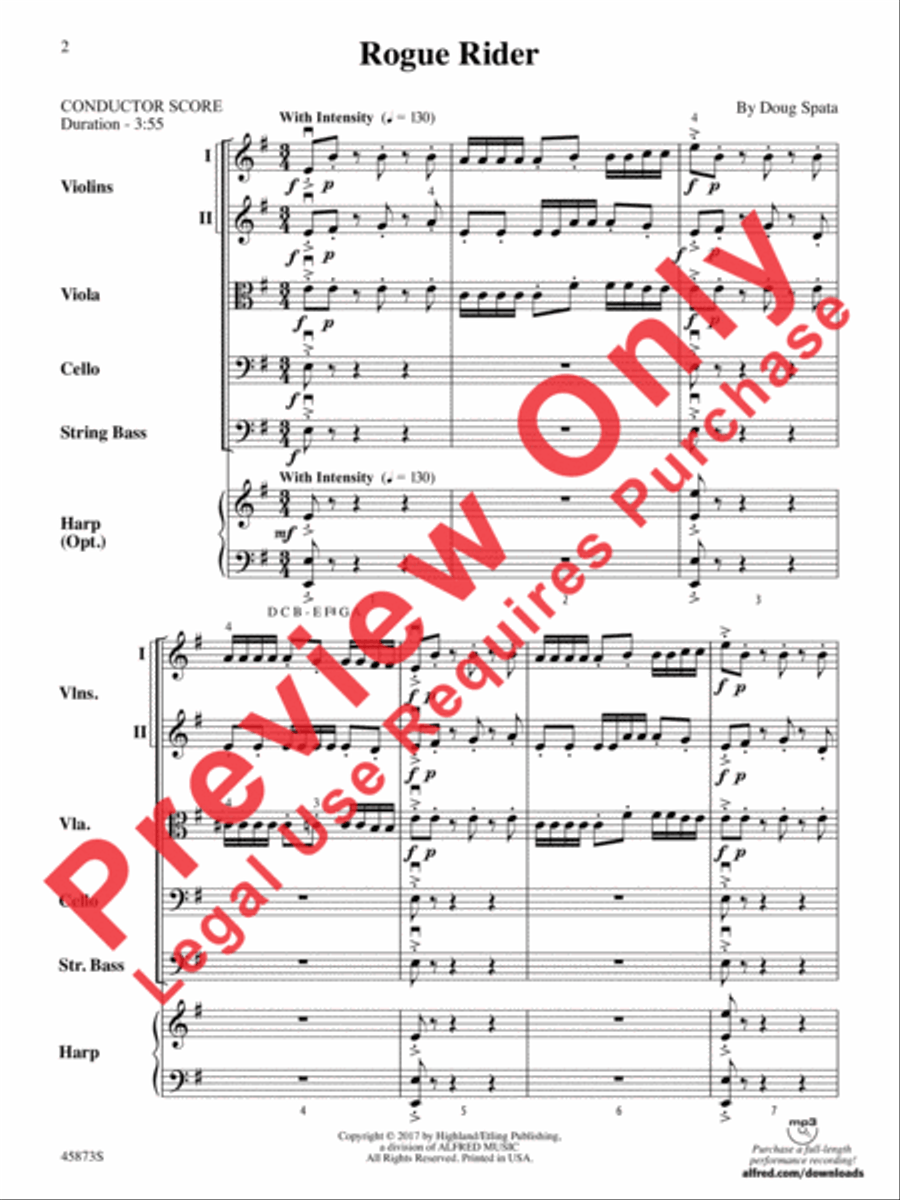 Rogue Rider Rogue Rider String Orchestra scores gallery preview page 2