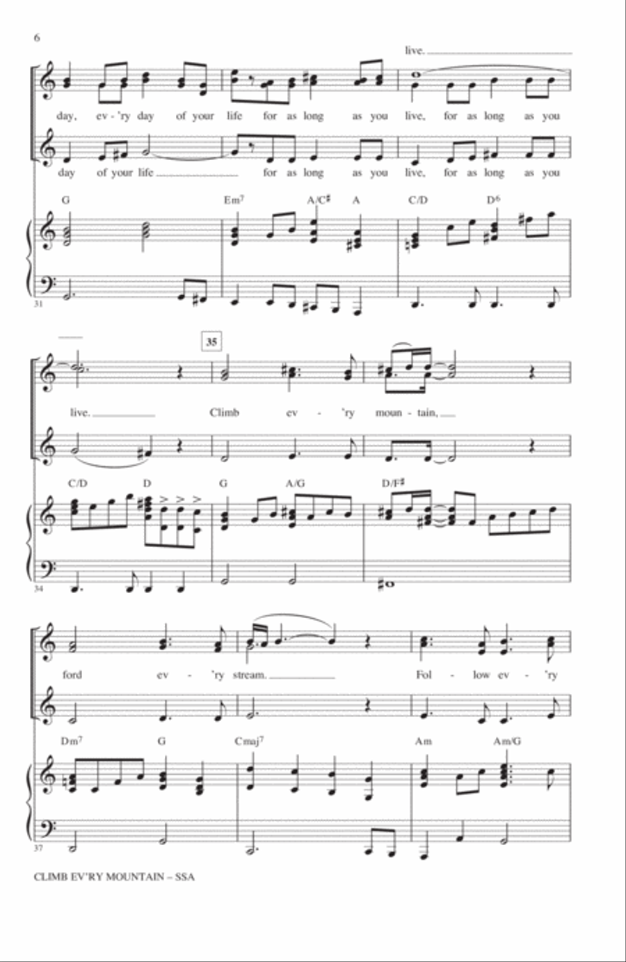 Climb Ev'ry Mountain Climb Ev'ry Mountain SSA scores gallery preview page 5