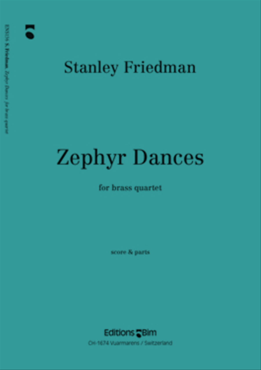 Zephyr Dances Brass Quartet scores gallery preview page 1