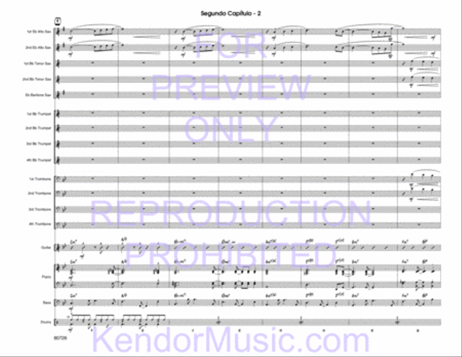 Segundo Capitulo (Full Score) Jazz Ensemble scores gallery preview page 4