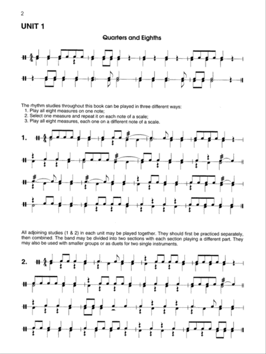 Rhythms & Rests Concert Band Methods scores gallery preview page 6