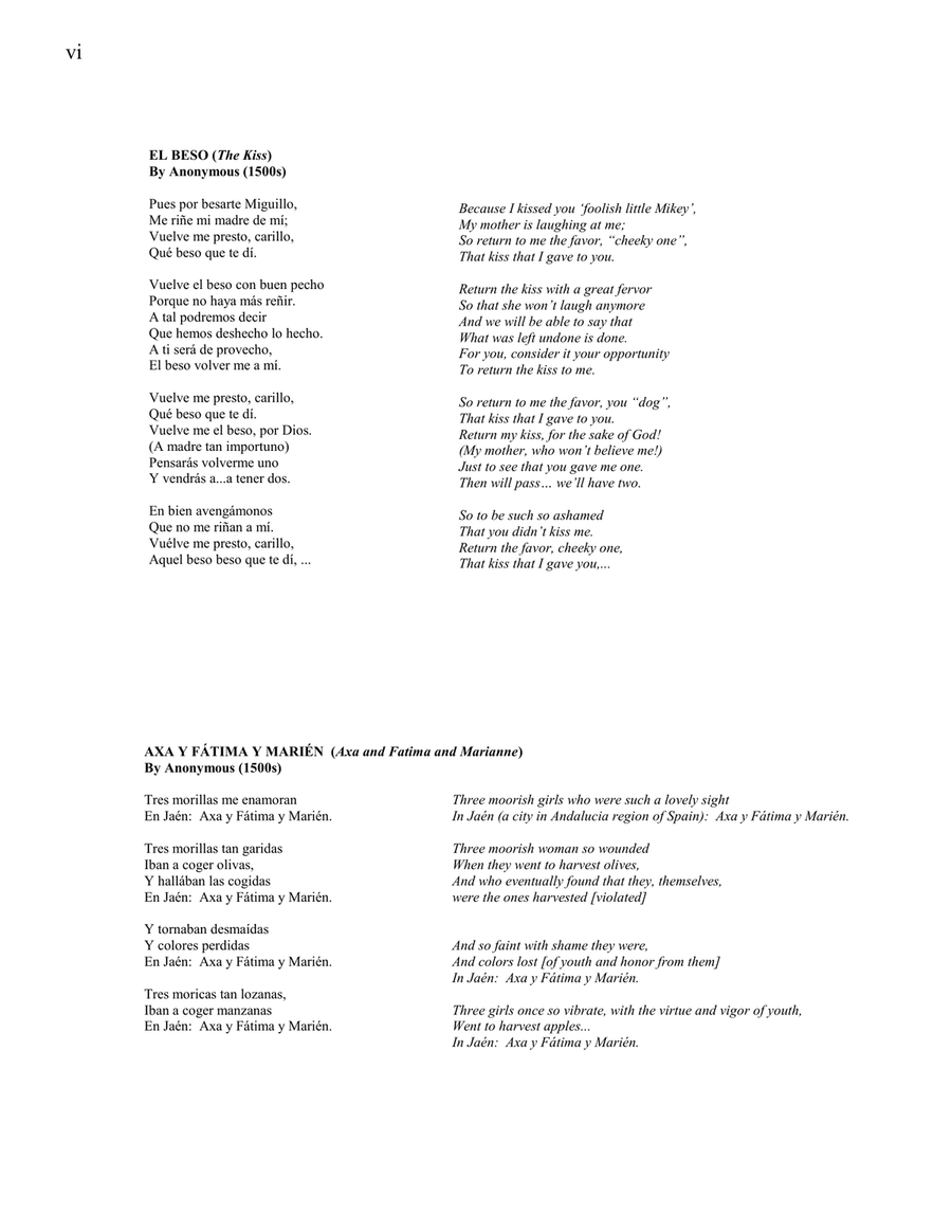 Canciones Latinas Latin Songs Art Song Cycle for Soprano in Spanish Soprano Voice scores gallery preview page 6