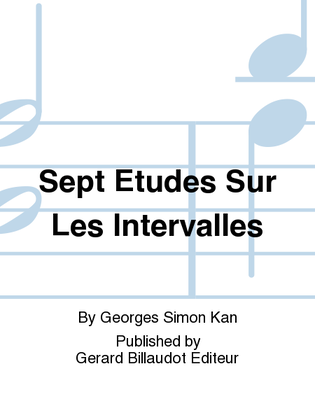 Book cover for Sept Etudes Sur Les Intervalles