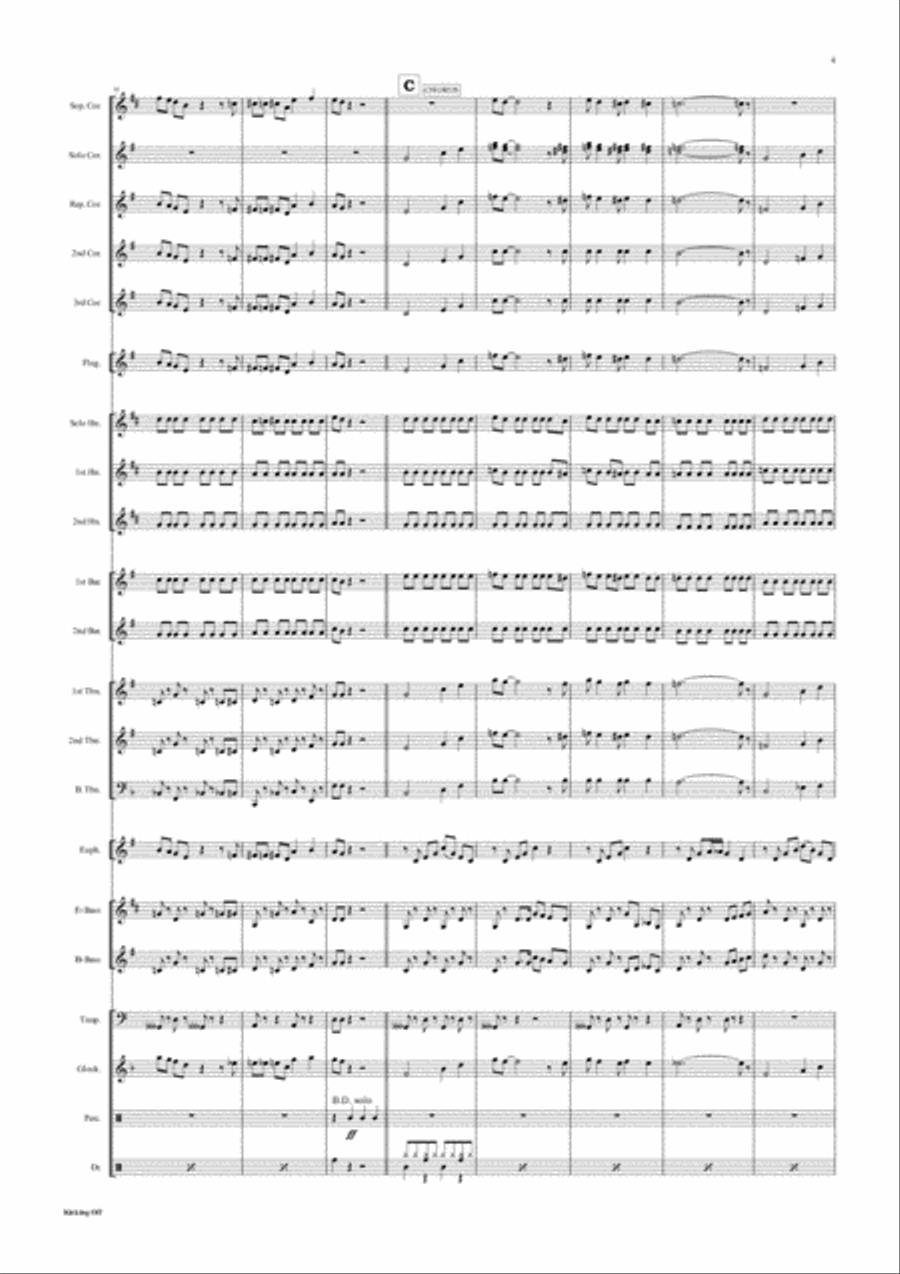 KICKING OFF Brass Ensemble scores gallery preview page 4