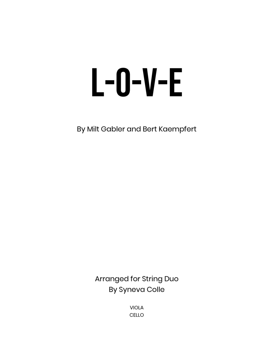 L-o-v-e String Duet scores gallery preview page 1