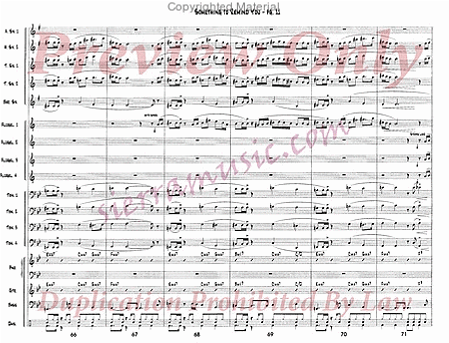 Something To Remind You Something To Remind You Big Band scores gallery preview page 12