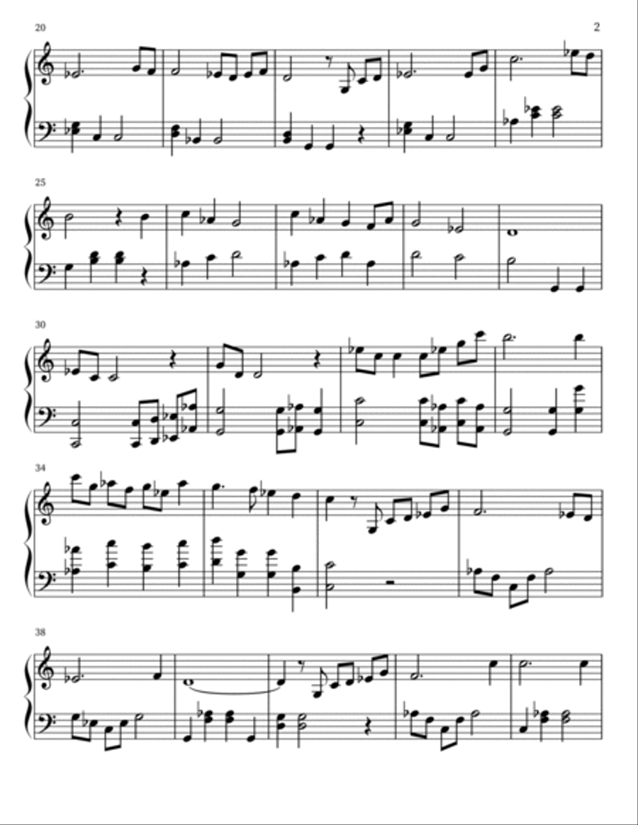 Shadows Easy Piano scores gallery preview page 2