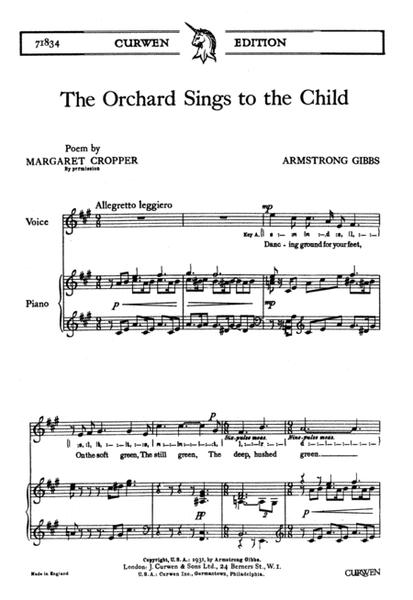 The Orchard Sings To The Child