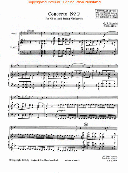 Oboe Concerto No. 2 in Bb