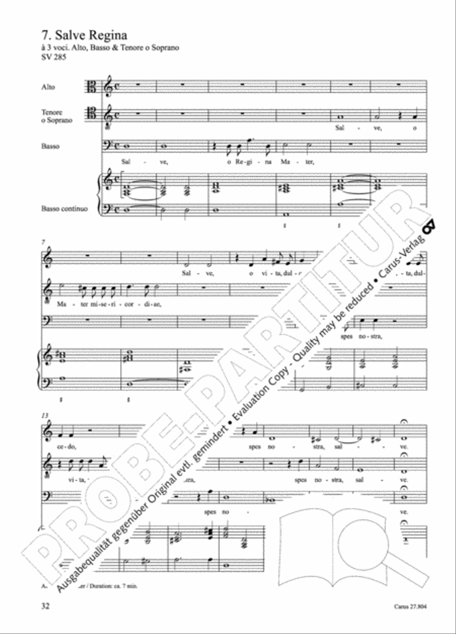 Hinni, Salve Regina, Motetti Score scores gallery preview page 57
