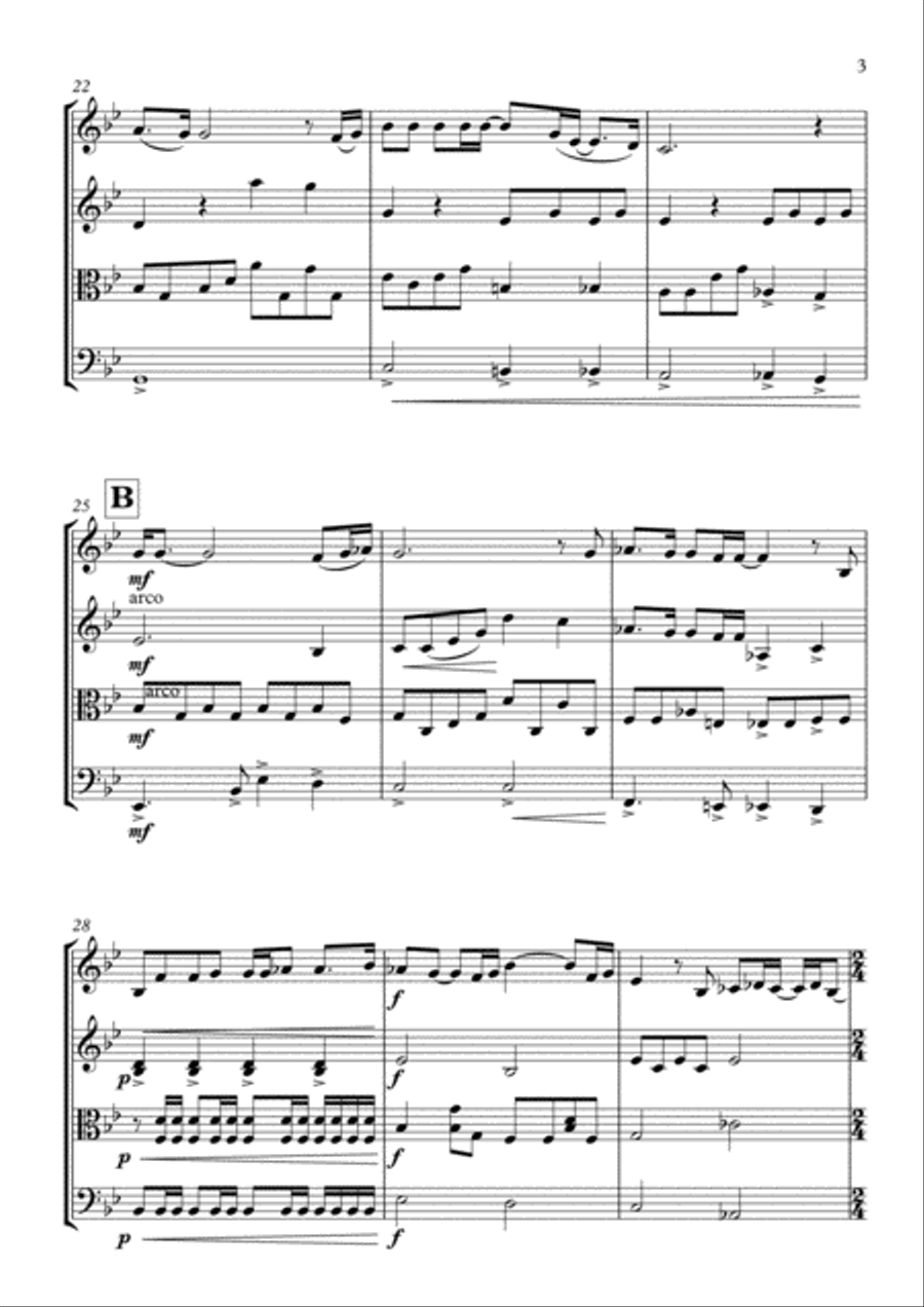Bohemian Rhapsody Bohemian Rhapsody String Quartet scores gallery preview page 4