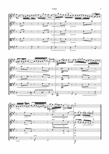 Arioso (Largo) from Cantata 156 for string quartet and guitar image number null