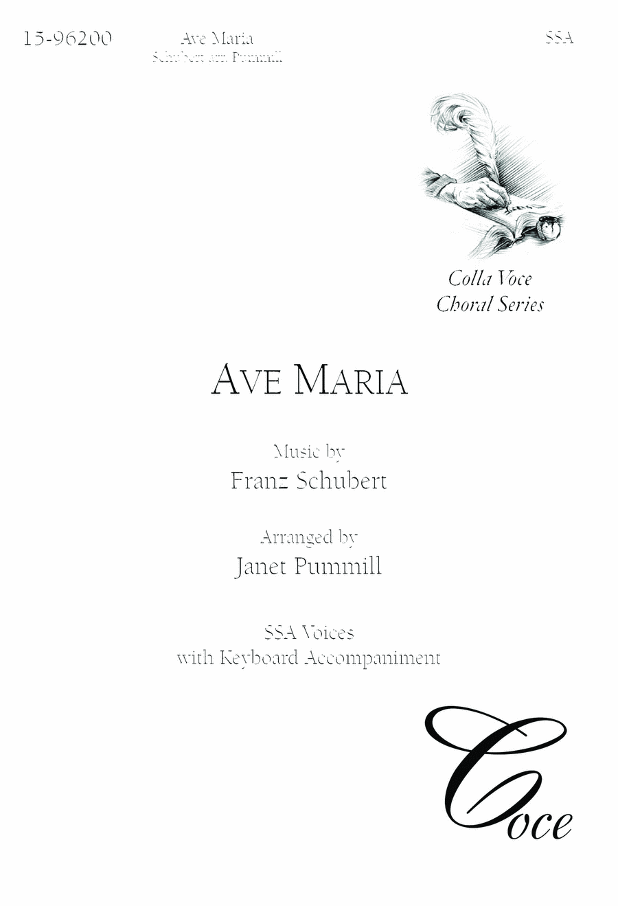 Ave Maria SSA scores gallery preview page 1