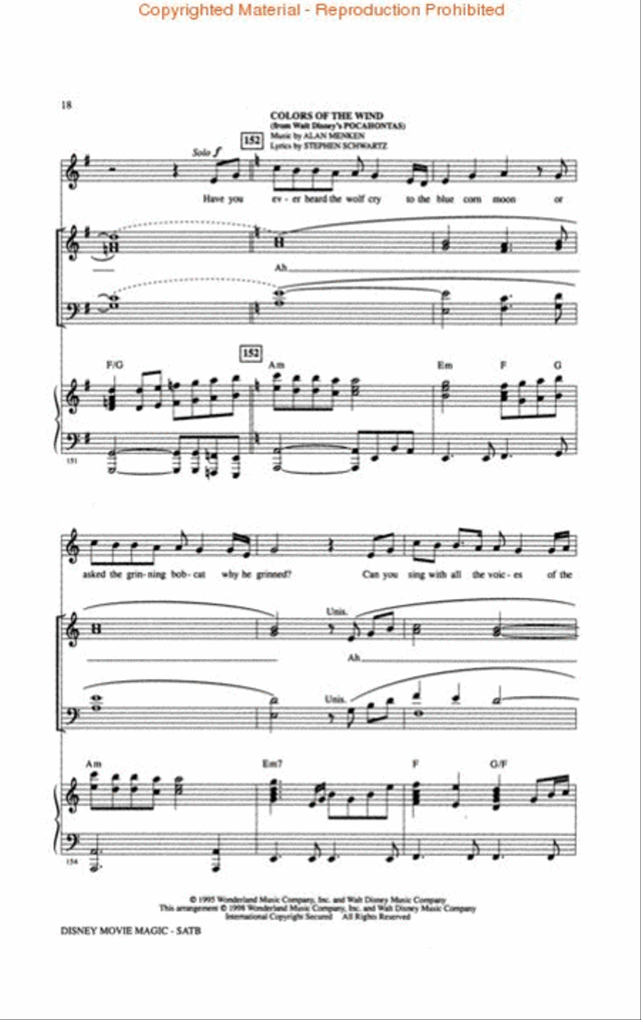 Disney Movie Magic (Medley) 4-Part scores gallery preview page 3