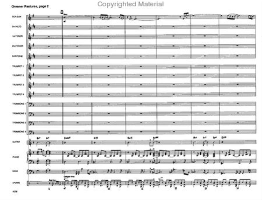 Greener Pastures Greener Pastures Jazz Ensemble scores gallery preview page 3