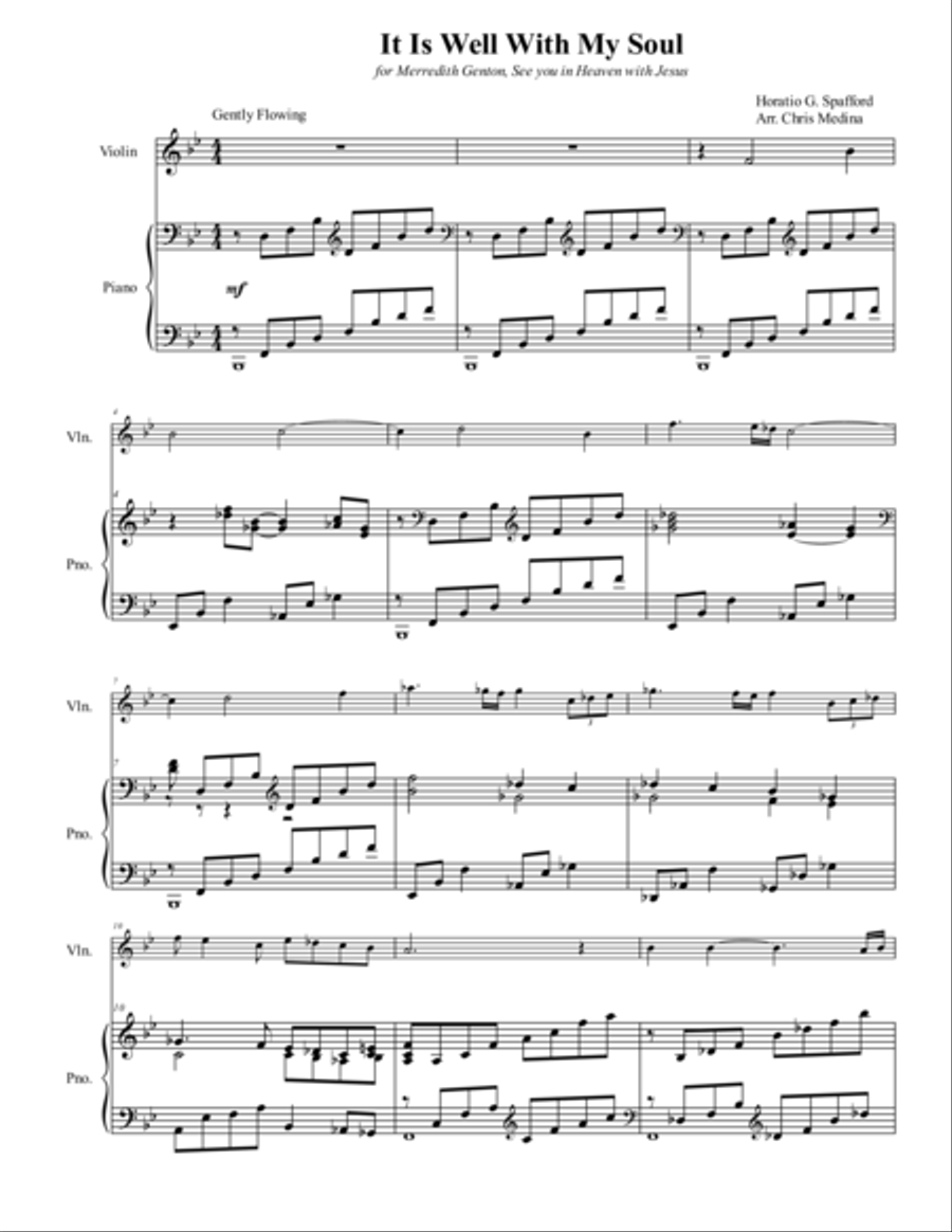 It Is Well With My Soul Flute scores gallery preview page 1