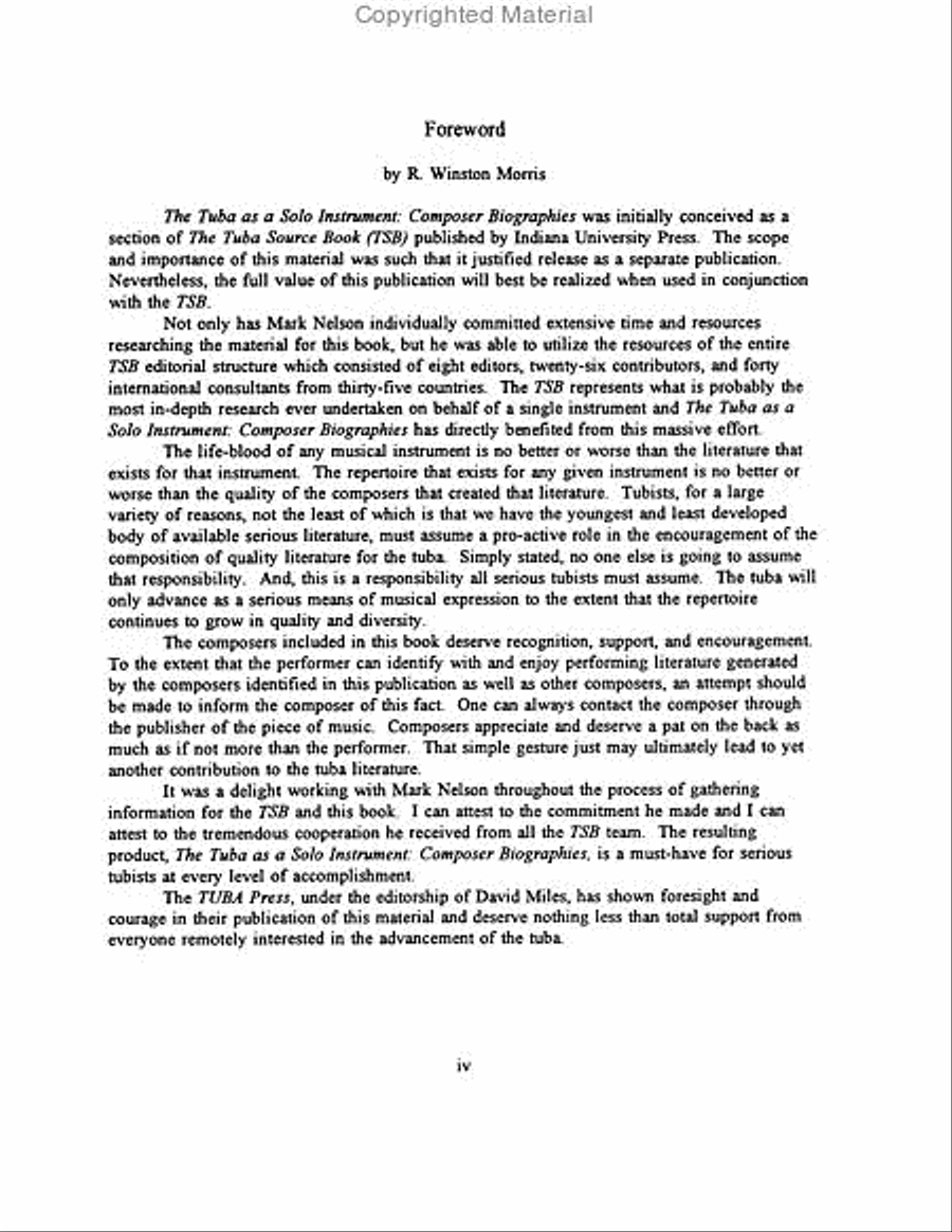 The Tuba as a Solo Instrument: Composer Biographies Tuba scores gallery preview page 5