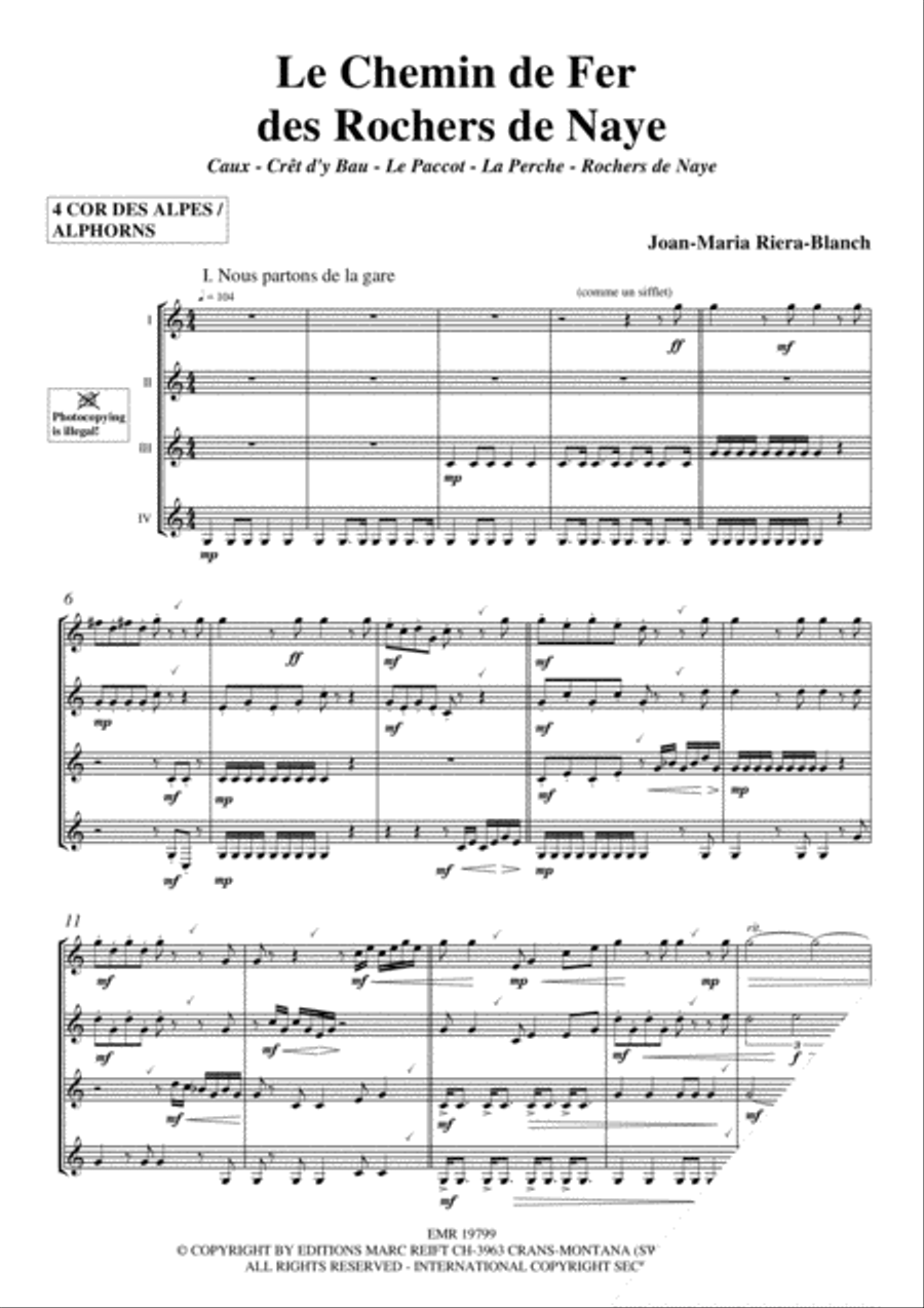 6 Quatuors Alphorn scores gallery preview page 6