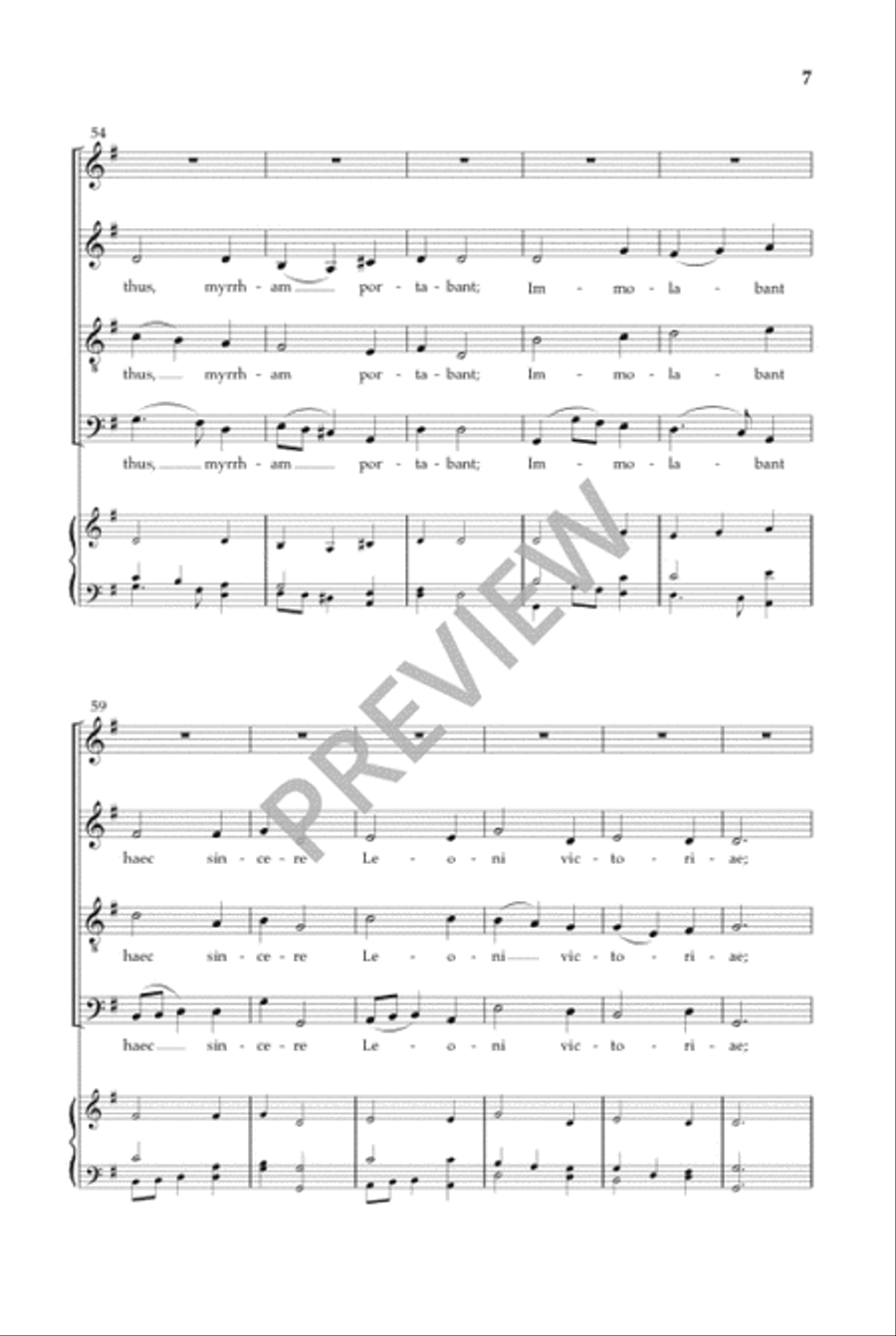 Quem pastores laudavere 4-Part scores gallery preview page 8