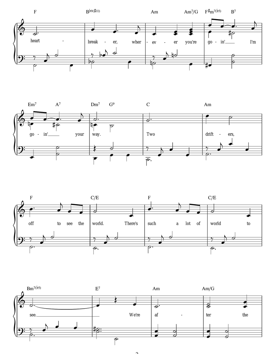 Moon River Moon River Voice scores gallery preview page 2