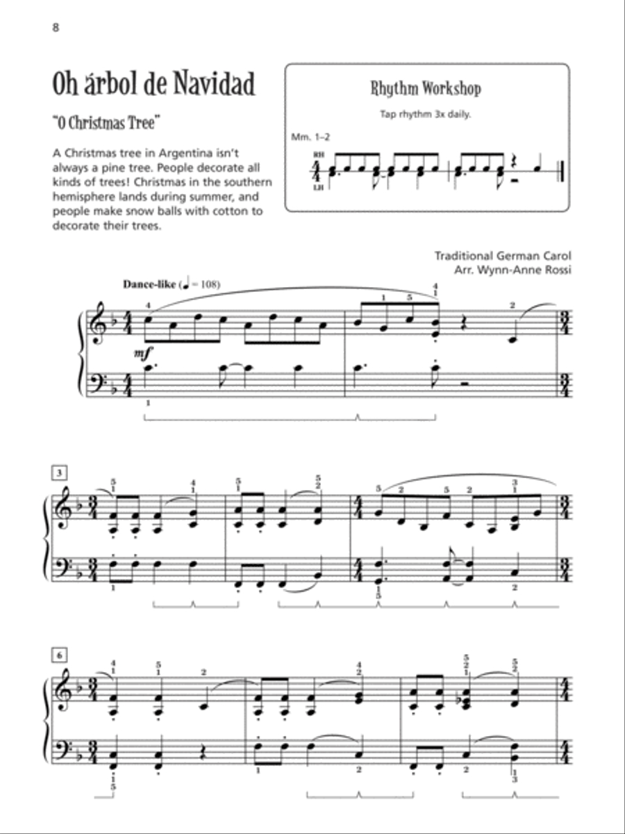 Música de Navidad, Books 1 & 2 (Value Pack) Easy Piano scores gallery preview page 7