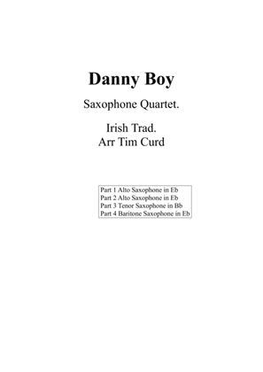 Danny Boy For Saxophone Quartet
