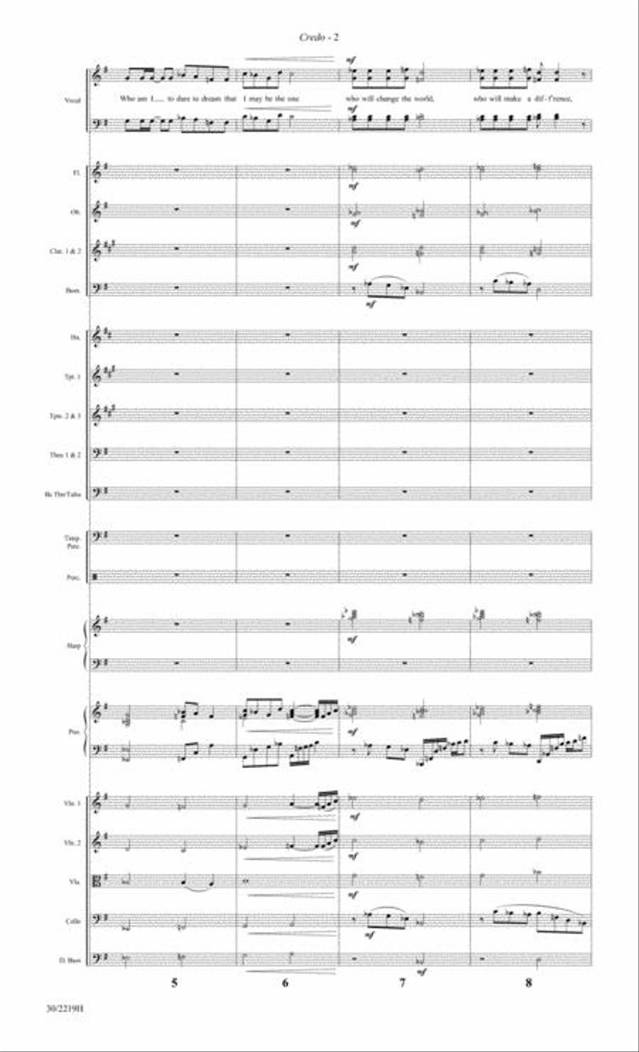 Credo - Full Orchestral Score and Parts Full Orchestra scores gallery preview page 3