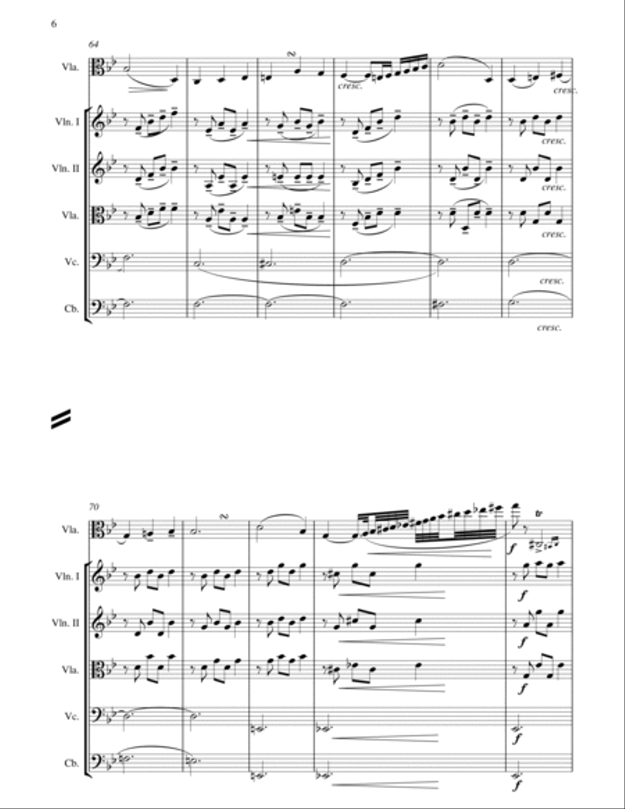 Hans Sitt : Romance for Solo Viola and String Orchestra Op.72 Chamber Orchestra scores gallery preview page 6