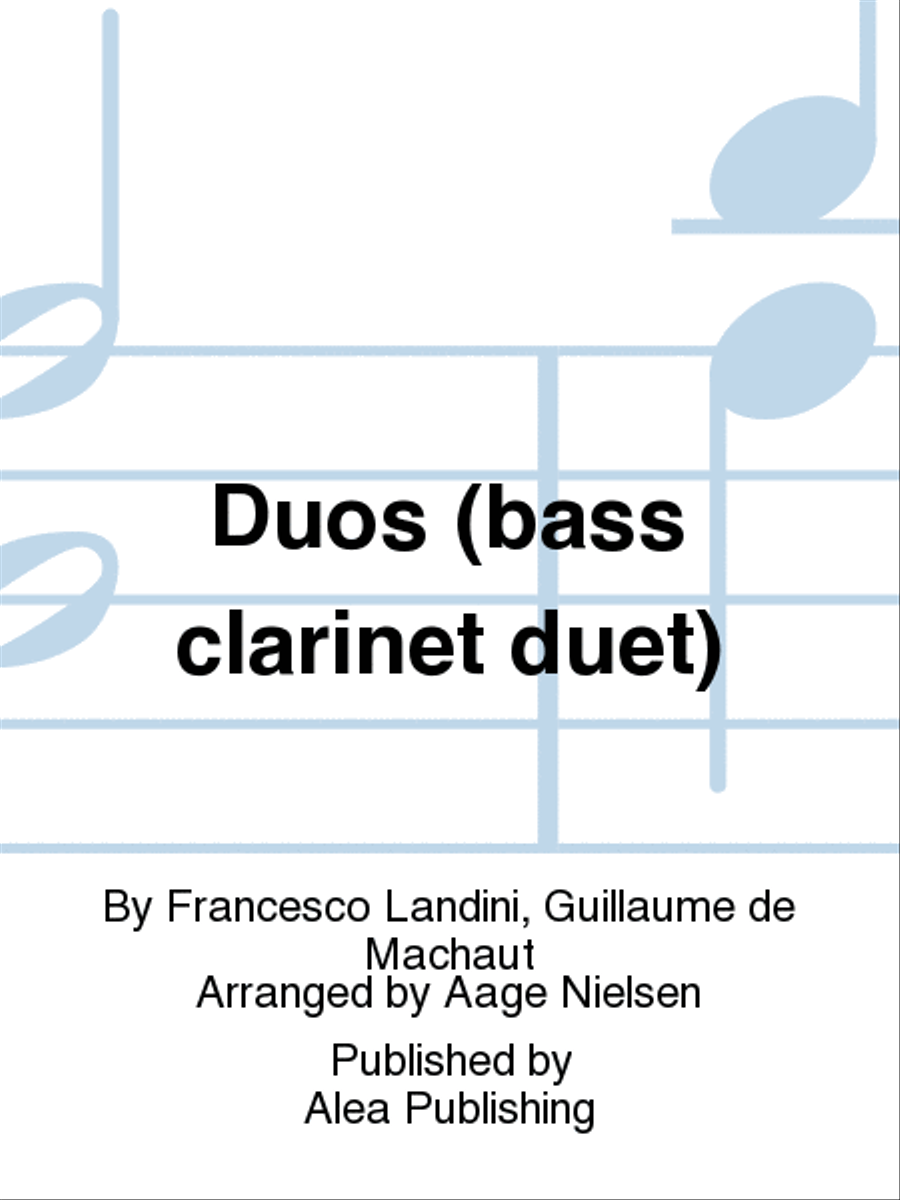 Duos (bass clarinet duet) Clarinet Duet scores gallery preview page 1