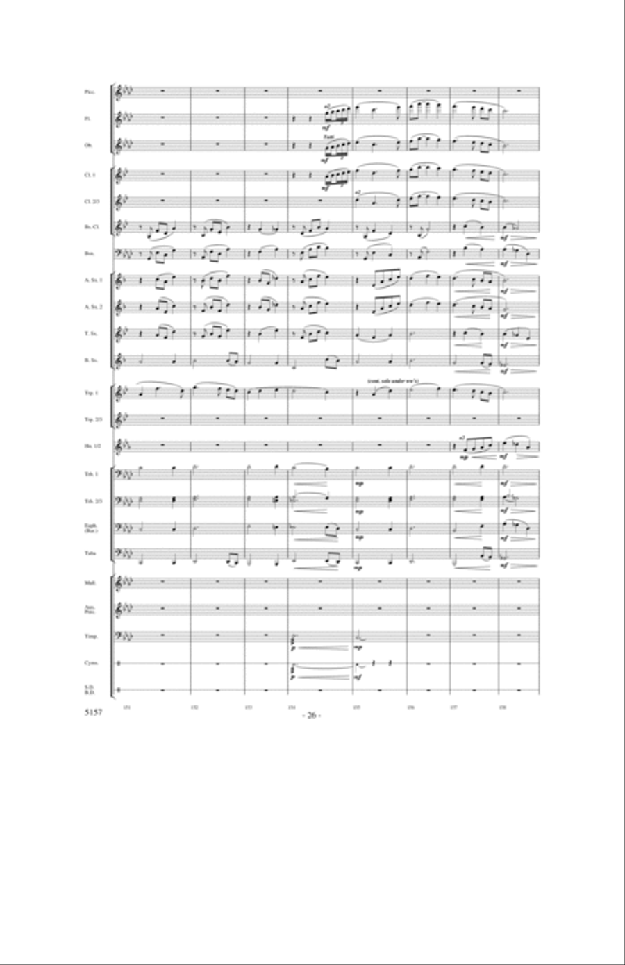 Fate of the Gods Concert Band scores gallery preview page 25