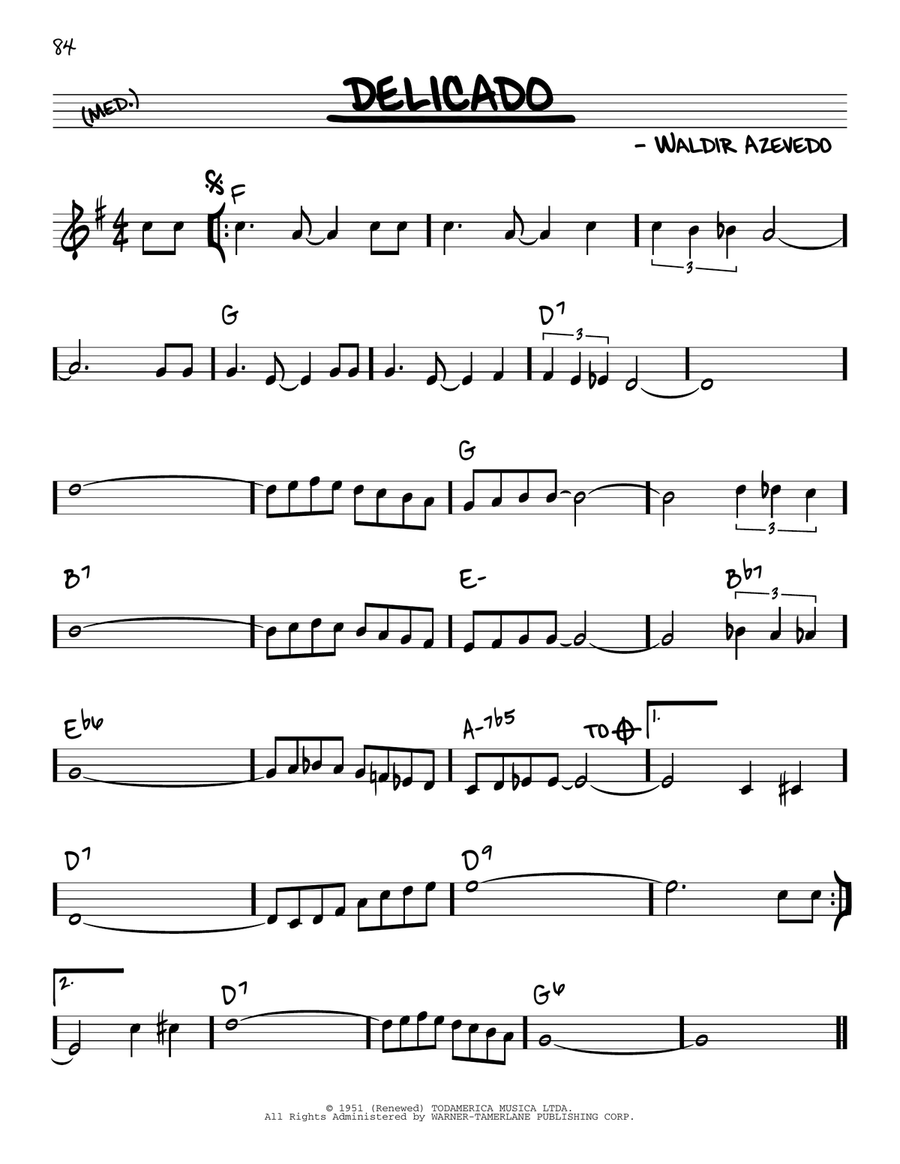 Delicado Delicado Piano scores gallery preview page 1