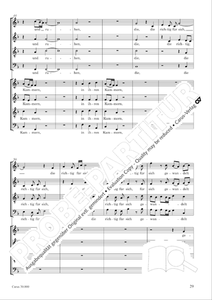 J.L. Bach: The complete motets Choir scores gallery preview page 36