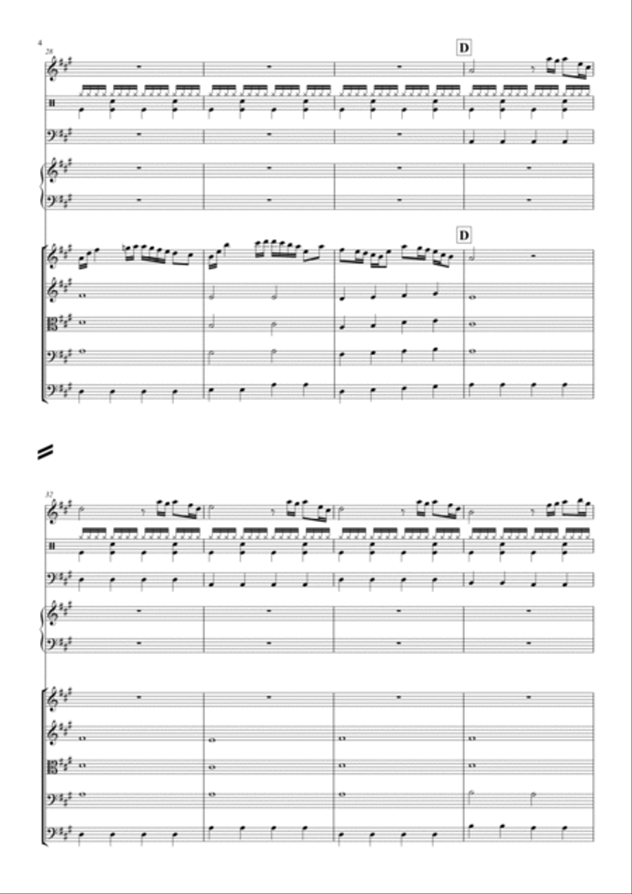 Fantasia Veneziana in A maggiore Full Orchestra scores gallery preview page 4