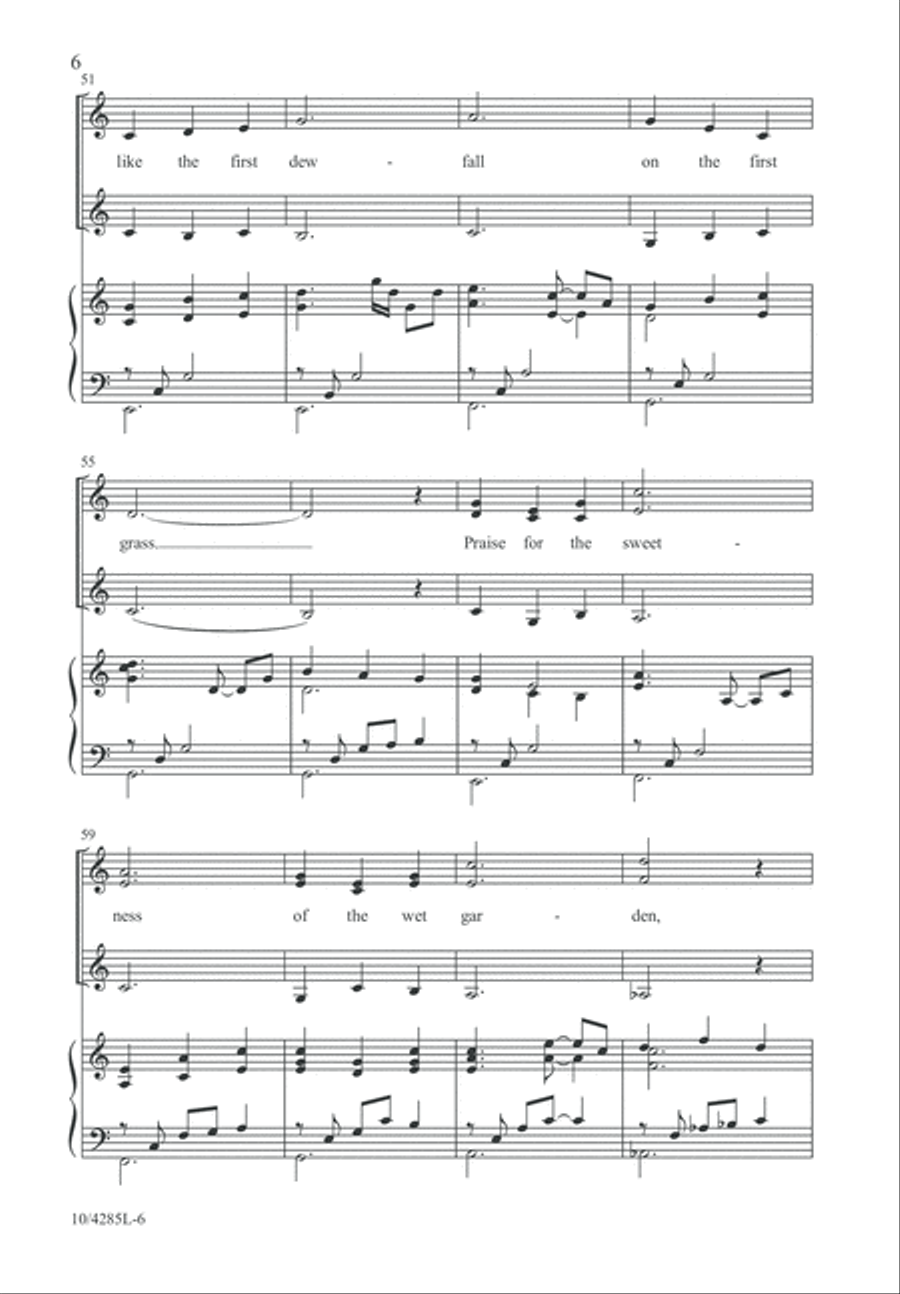 Morning Has Broken Morning Has Broken SSA scores gallery preview page 7
