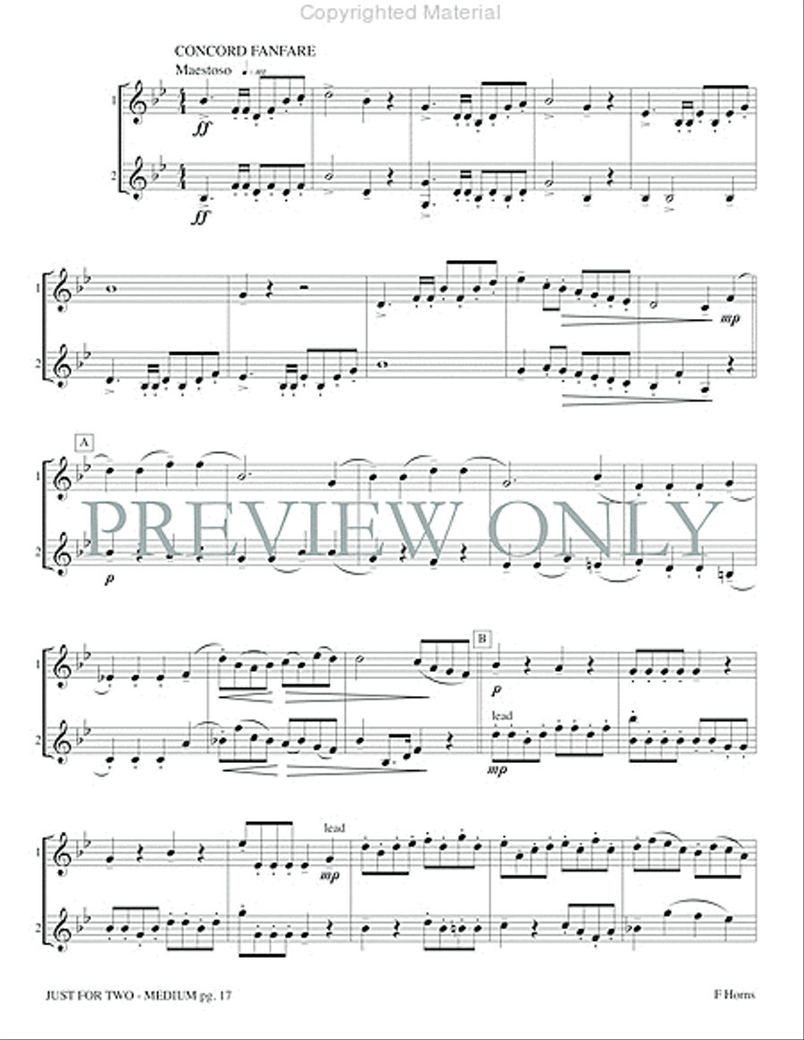 Just for Two Medium Just for Two Medium Small Ensemble scores gallery preview page 19