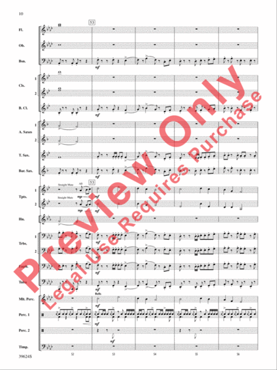 Cradle Hymn Concert Band scores gallery preview page 11