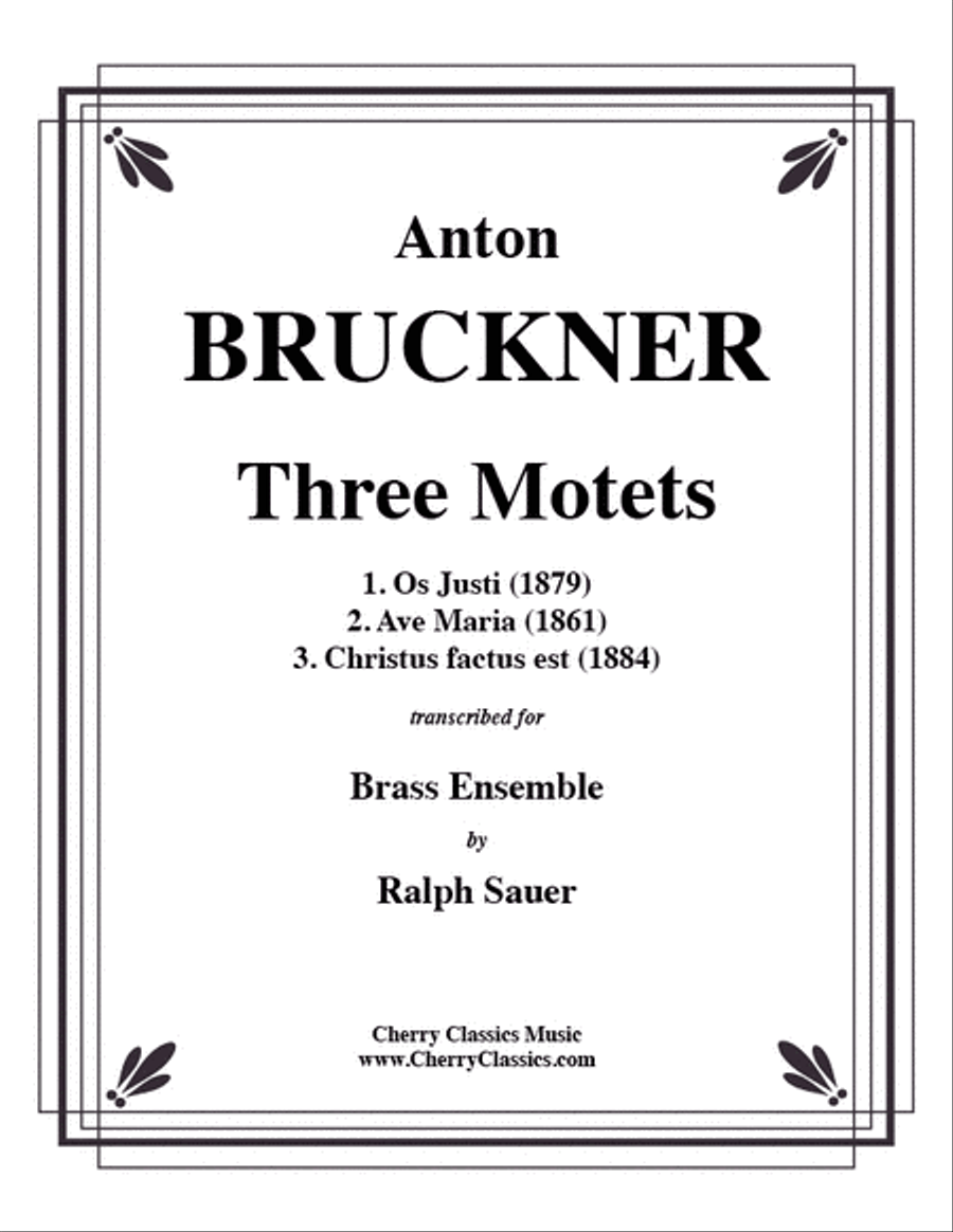 Three Motets for Brass Ensemble Score scores gallery preview page 1