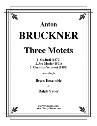 Book cover for Three Motets for Brass Ensemble