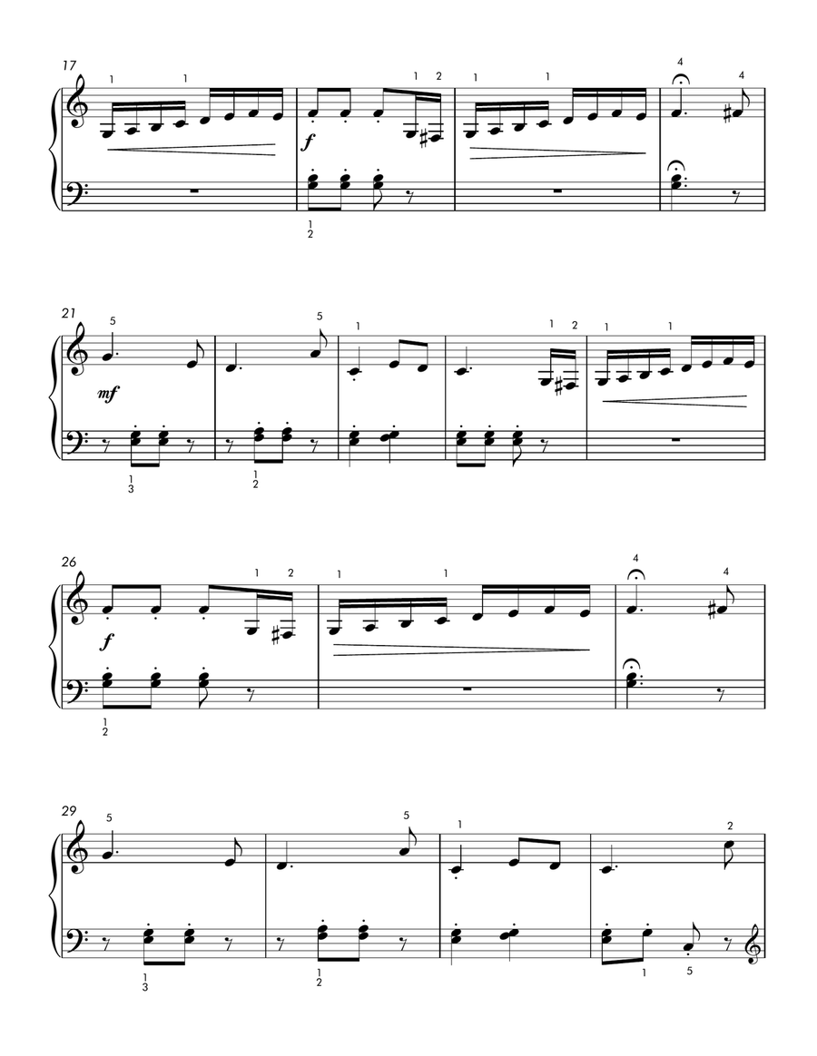Eroica Symphony Theme (Movement 4) (Piano Solo with Music History Lesson) Piano Method scores gallery preview page 3