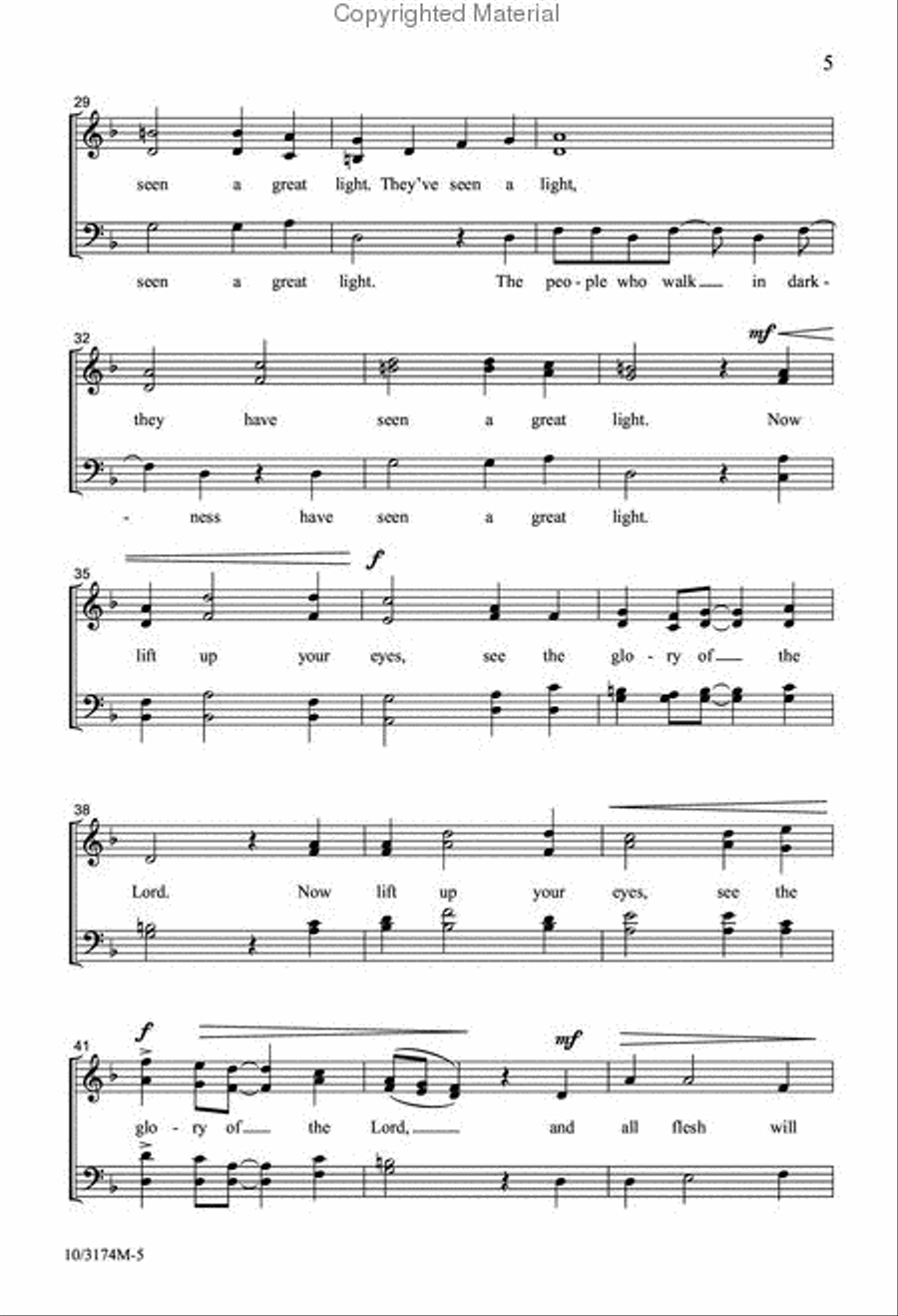 The People Who Walk in Darkness 4-Part scores gallery preview page 4