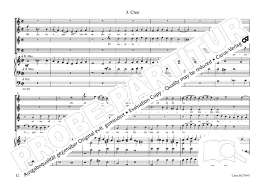 Magnificat in B 4-Part scores gallery preview page 13